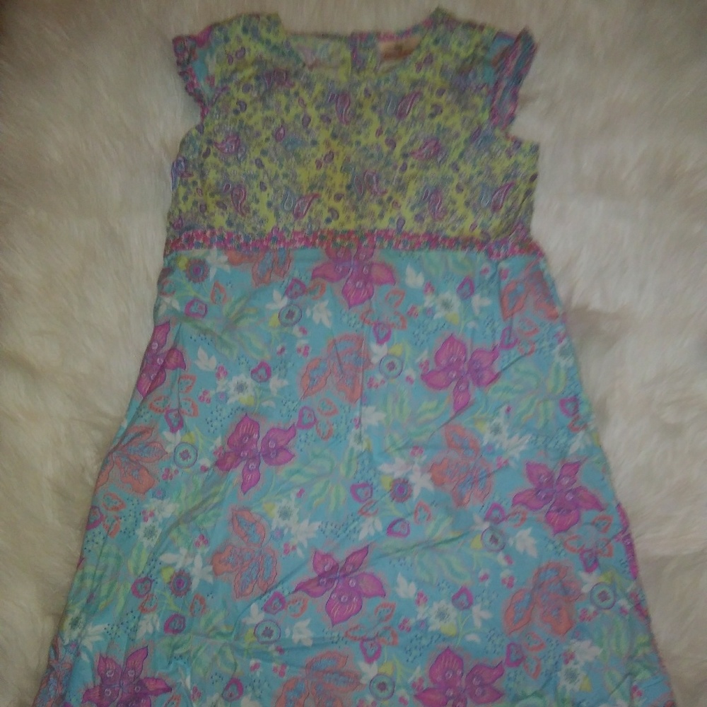 Hanna Andersson  Floral & Paisley Dress EUC